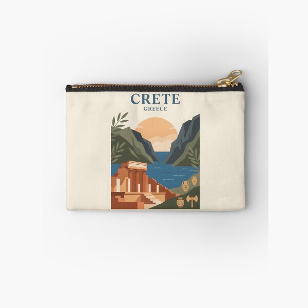 Item preview, Crete Greece Vintage Travel Poster - Minimalist Minoan Heritage Art Print designed and sold by DuckOddity.