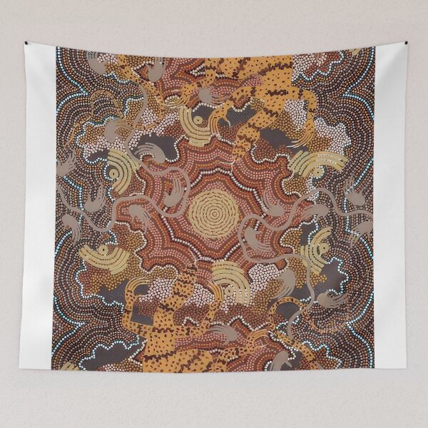 Item preview, Perentie goanna dreaming - 1992 designed and sold by NeonCanvasDream.