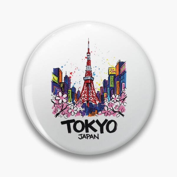Item preview, Tokyo Tower Japan City Skyline Art Print designed and sold by Merch by Das Design Studio.