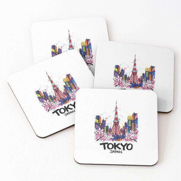 Item preview, Tokyo Tower Japan City Skyline Art Print designed and sold by Merch by Das Design Studio.