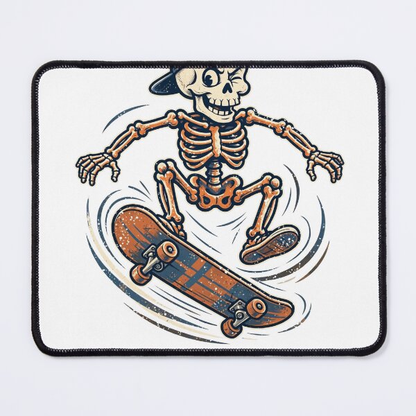 Item preview, Skeleton Skateboard Kickflip Halloween T-Shirt designed and sold by Worn and Witty.