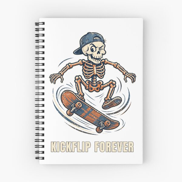Item preview, Skeleton Skateboard Kickflip Halloween T-Shirt designed and sold by Worn and Witty.