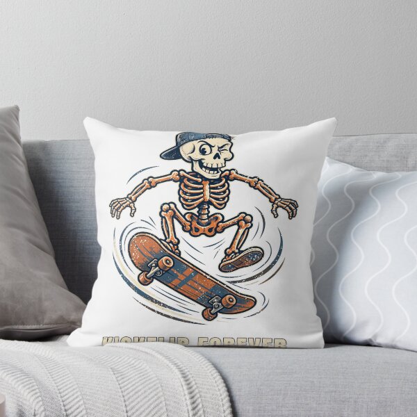 Item preview, Skeleton Skateboard Kickflip Halloween T-Shirt designed and sold by Worn and Witty.