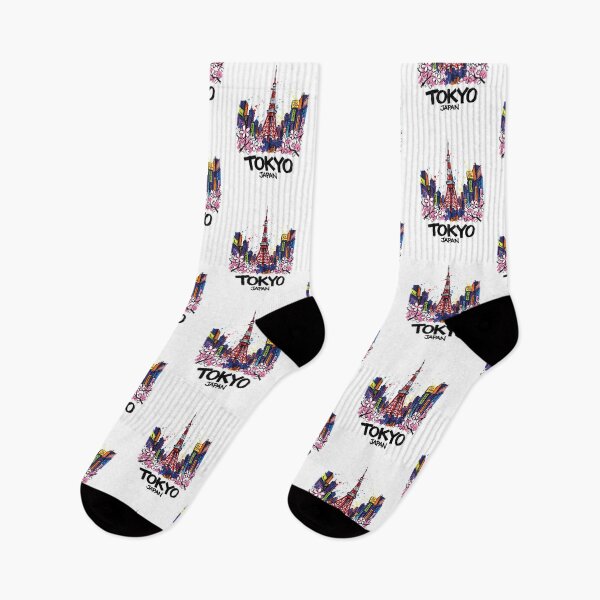 Item preview, Tokyo Tower Japan City Skyline Art Print designed and sold by Merch by Das Design Studio.