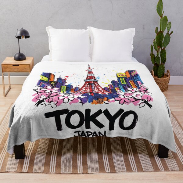 Item preview, Tokyo Tower Japan City Skyline Art Print designed and sold by Merch by Das Design Studio.