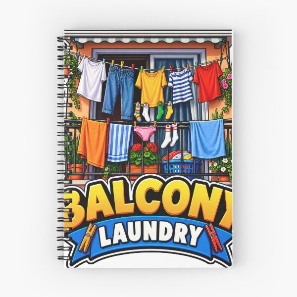 Item preview, Balcony Laundry Typography Balkan Household Humor designed and sold by OfficialBalkan.