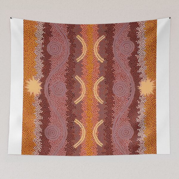 Item preview, Possum and rock wallaby dreaming at mount allan - 1996 designed and sold by NeonCanvasDream.