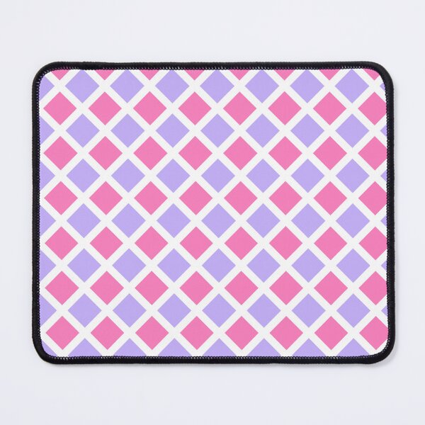 Item preview, Pink Purple White Checker Diamond Lattice Pattern designed and sold by ArtbyDebbieC.