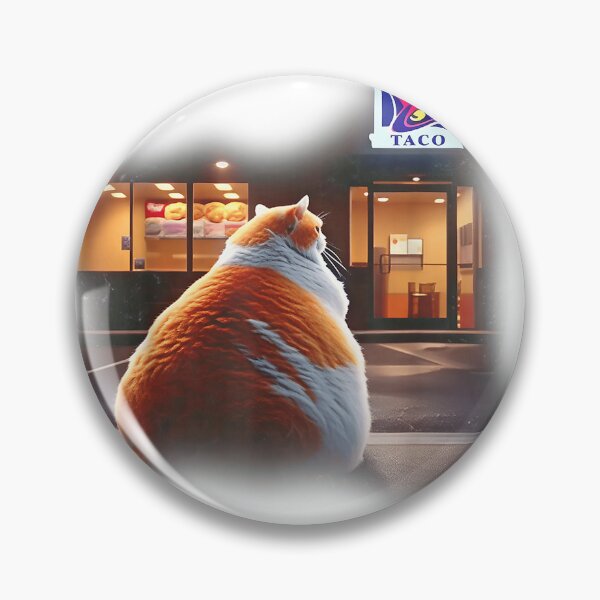 Item preview, Fat Cat Taco Mexican Food Funny Chonk Cat Meme Kitten T-Shirt designed and sold by gidget-gadget.