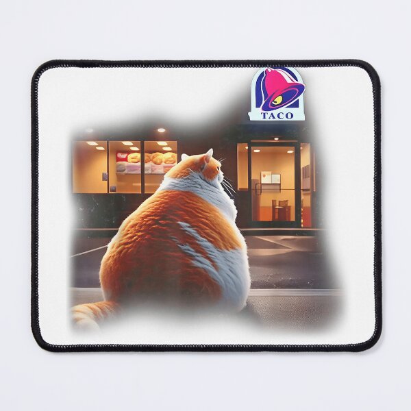Item preview, Fat Cat Taco Mexican Food Funny Chonk Cat Meme Kitten T-Shirt designed and sold by gidget-gadget.