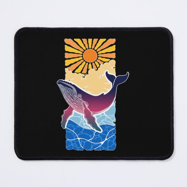 Item preview, Whale Ocean Sunburst Graphic Art designed and sold by helencacu.