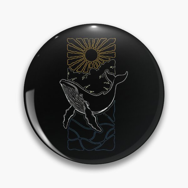 Item preview, Whale Sun Ocean Nature Art designed and sold by sotospor.