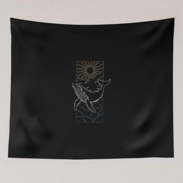 Item preview, Whale Sun Ocean Nature Art designed and sold by sotospor.