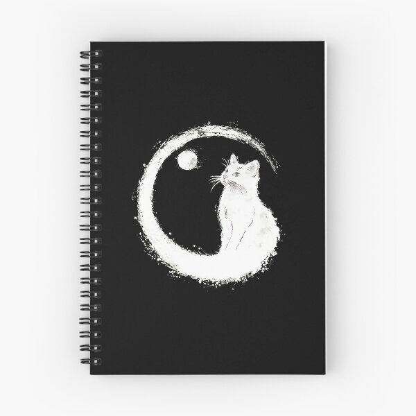 Item preview, White Cat Moon Zen Art designed and sold by andrasmar.
