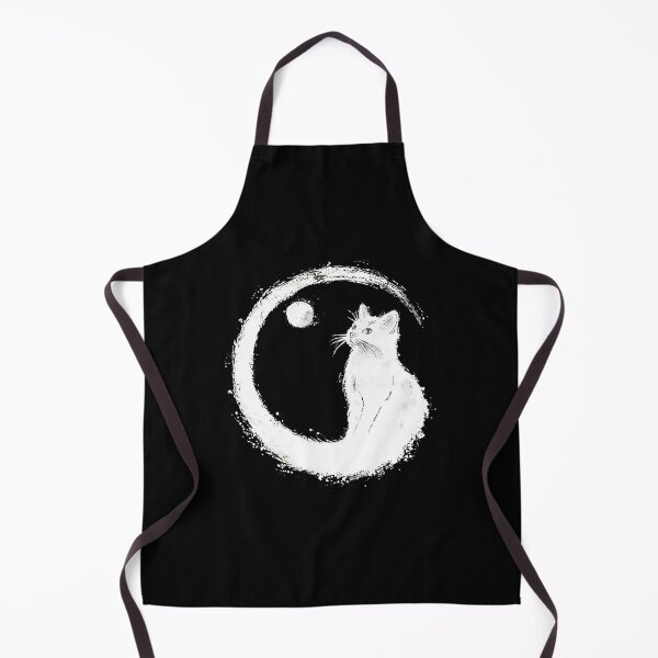Item preview, White Cat Moon Zen Art designed and sold by andrasmar.