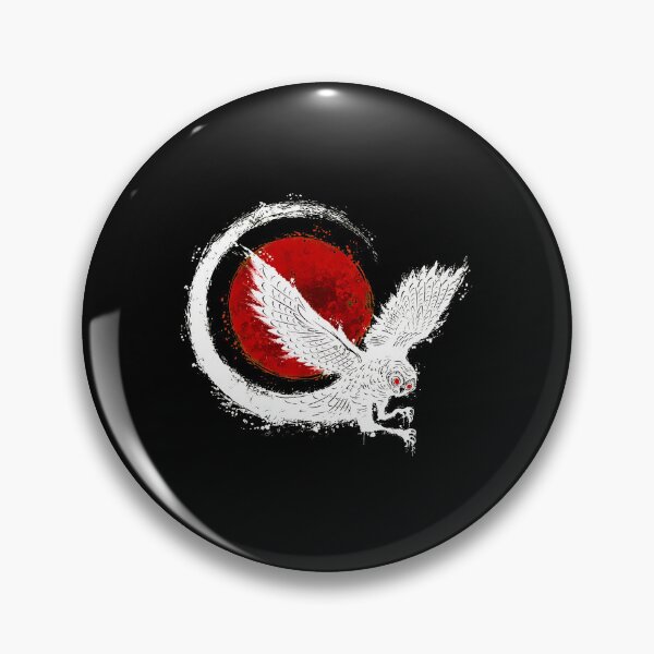 Item preview, White Owl Red Moon Ink Wash designed and sold by lasopent.