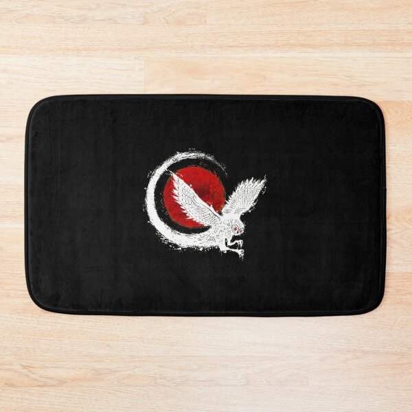 Item preview, White Owl Red Moon Ink Wash designed and sold by lasopent.