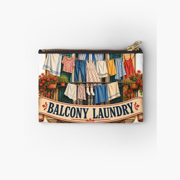 Item preview, Balcony Laundry Postcard Balkan Household Humor designed and sold by OfficialBalkan.