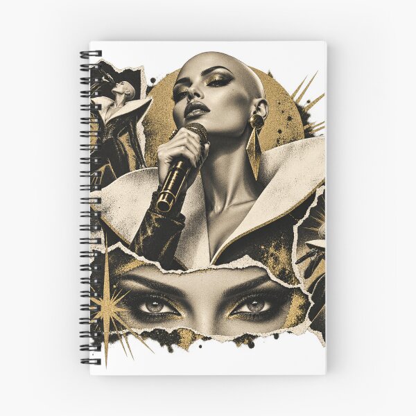 Item preview, Amber Anthem Fictional Pop Performer Collage designed and sold by S06PMarketing.
