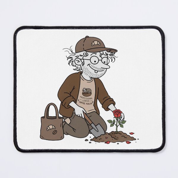 Item preview, Funny Gardener Planting Red Rose designed and sold by ThePrintArt.