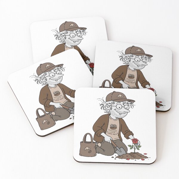 Item preview, Funny Gardener Planting Red Rose designed and sold by ThePrintArt.