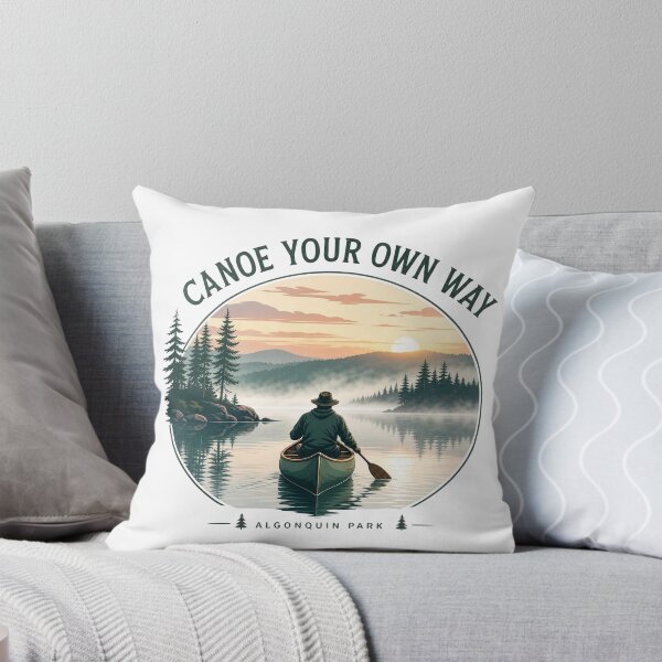 Item preview, Algonquin Park – Canoe Your Own Way – Misty Lake Paddler Art – Canadian Wilderness Souvenir Tee designed and sold by bobscraze.