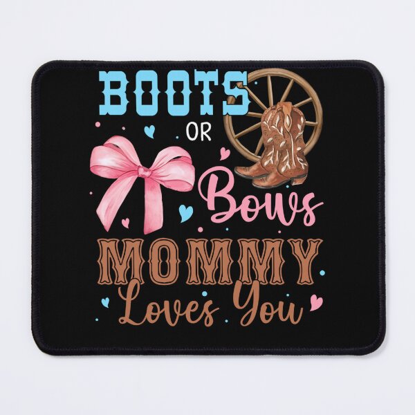 Item preview, Boots or Bows Gender Reveal Decorations Mommy Loves You designed and sold by RileyAngelaShop.