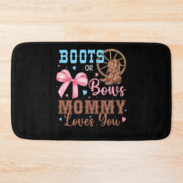 Item preview, Boots or Bows Gender Reveal Decorations Mommy Loves You designed and sold by RileyAngelaShop.