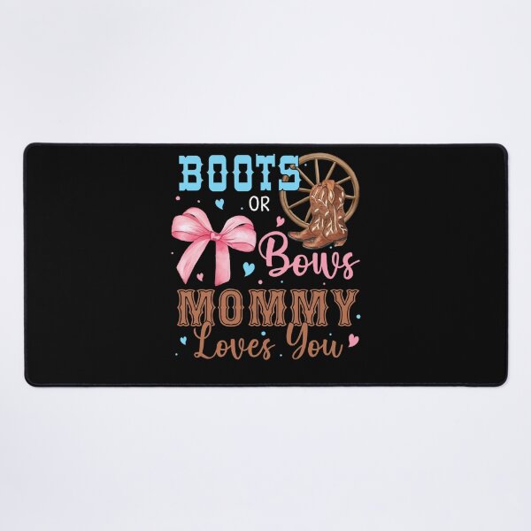 Item preview, Boots or Bows Gender Reveal Decorations Mommy Loves You designed and sold by RileyAngelaShop.