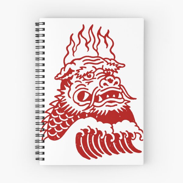 Item preview, Red Japanese Dragon Wave Graphic designed and sold by trajeado14.
