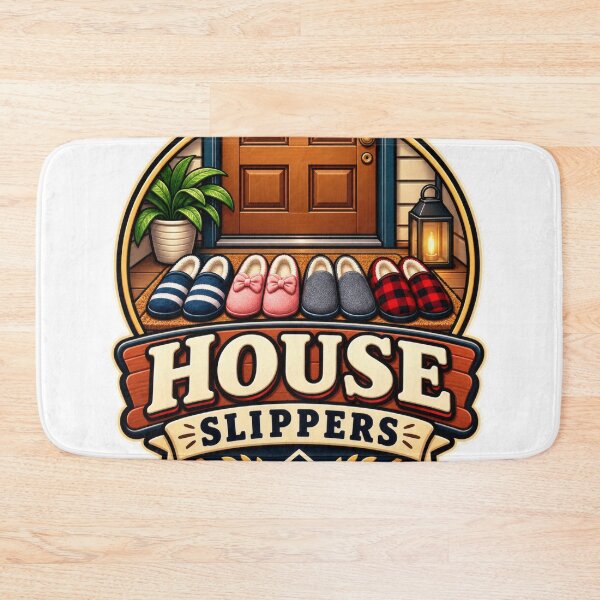 Item preview, House Slippers Retro Balkan Household Humor designed and sold by OfficialBalkan.