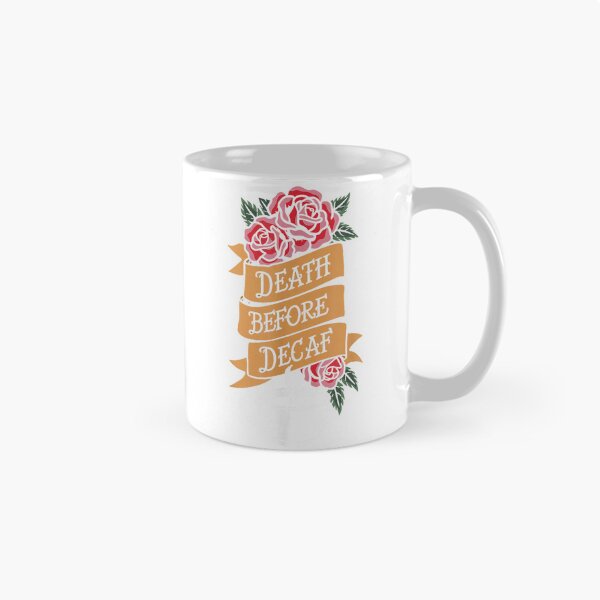Item preview, Death Before Decaf Coffee Lover Barista Caffeine T-Shirt designed and sold by Atros.