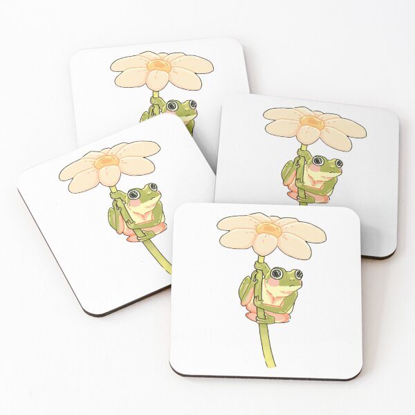 Item preview, Cute Frog Holding a Flower designed and sold by bichodoomrato.