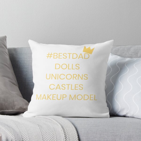 Item preview, Dolls Unicorns Castles Makeup Model BestDad Fathers Day Gif designed and sold by we1000.