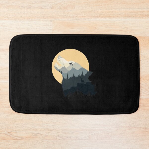 Item preview, Wolf Landscape Moon Silhouette Art designed and sold by lamercarv.