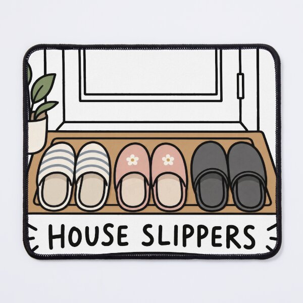 Item preview, House Slippers Minimal Balkan Household Humor designed and sold by OfficialBalkan.