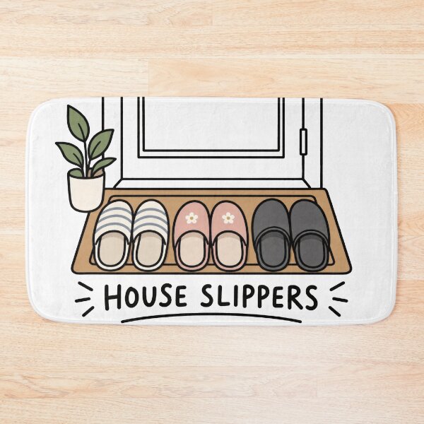 Item preview, House Slippers Minimal Balkan Household Humor designed and sold by OfficialBalkan.