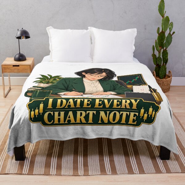 Item preview, I Date Every Chart Note Anime Trader Journaling designed and sold by Bikivuno.