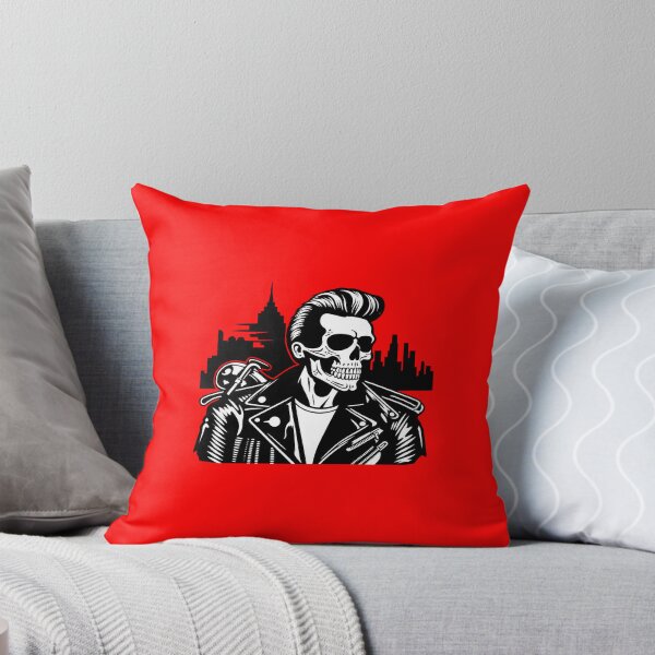 Item preview, Greaser Skeleton (Red)  designed and sold by Crazy Raccoon .