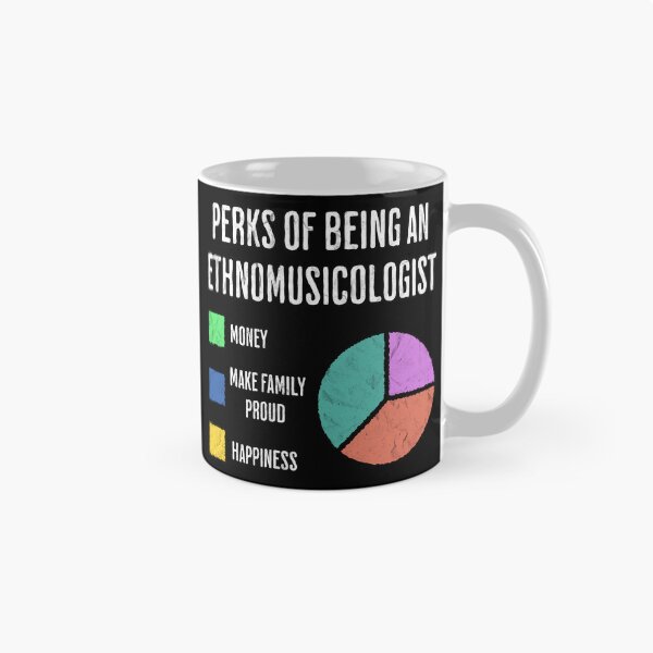 Item preview, Ethnomusicologist Perks Funny Pie Chart Humor designed and sold by d247.