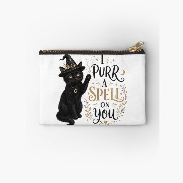 Item preview, I Purr a Spell on You Black Cat Witch designed and sold by Hermits-Loft.