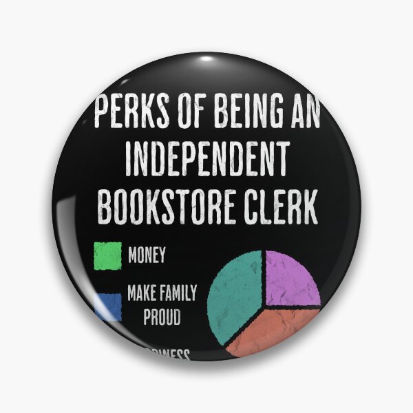 Item preview, Indie Bookstore Clerk Perks Funny Reading Lover designed and sold by d247.