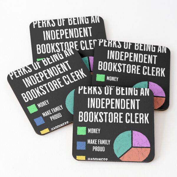 Item preview, Indie Bookstore Clerk Perks Funny Reading Lover designed and sold by d247.