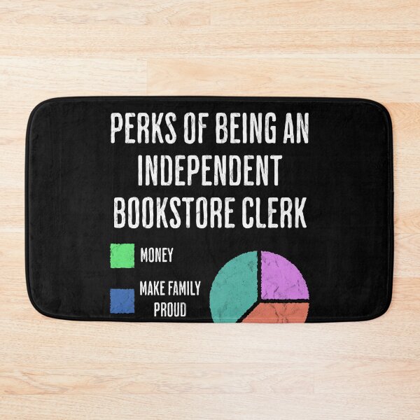 Item preview, Indie Bookstore Clerk Perks Funny Reading Lover designed and sold by d247.