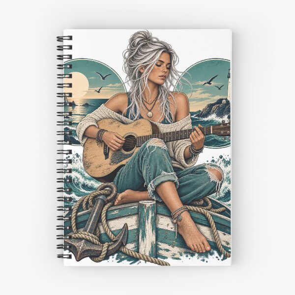 Item preview,  Tide Serenade Coastal Guitar Portrait designed and sold by S06PMarketing.