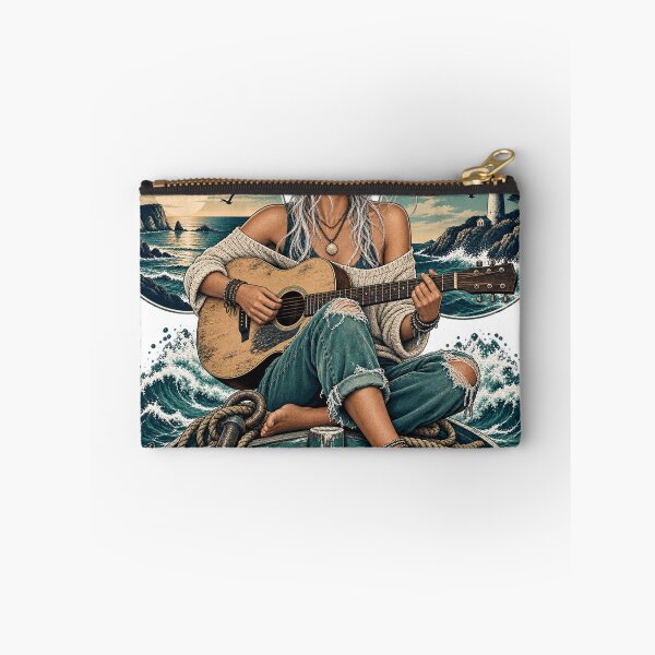 Item preview,  Tide Serenade Coastal Guitar Portrait designed and sold by S06PMarketing.