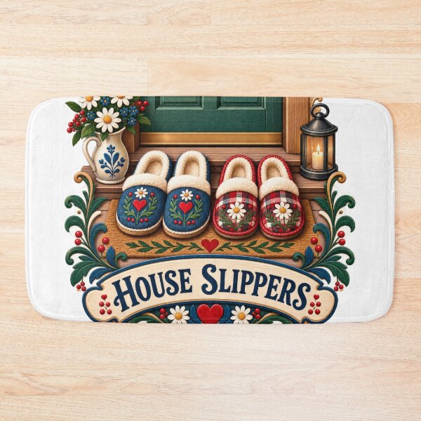 Item preview, House Slippers Folk Balkan Household Humor designed and sold by OfficialBalkan.