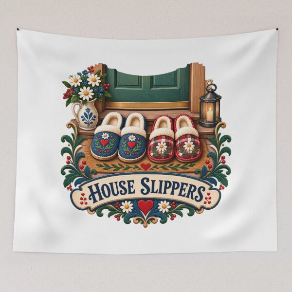 Item preview, House Slippers Folk Balkan Household Humor designed and sold by OfficialBalkan.