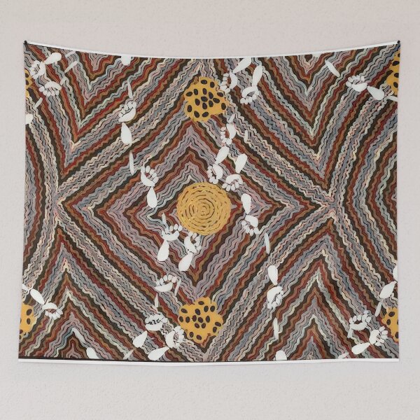 Item preview, Salt lake at napperby - native art designed and sold by NeonCanvasDream.