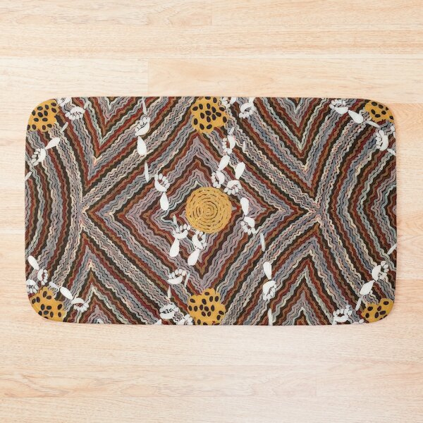 Item preview, Salt lake at napperby - native art designed and sold by NeonCanvasDream.